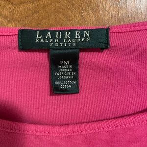 Pink Ralph Lauren tee PM